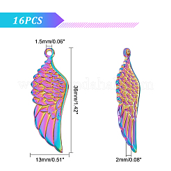 16 шт. подвески из нержавеющей стали 201&nbsp;STAS-DC0008-14