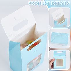 Бумажные коробки для хранения подарков с видимым окном&nbsp;CON-WH0110-003A-01