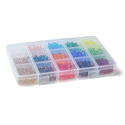 15 нитка 15 цвета прозрачные стеклянные бусины нити&nbsp;EGLA-FS0001-46