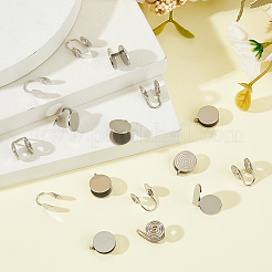 16 шт. 4 стиля сережек-манжет из латуни и нержавеющей стали 304&nbsp;EJEW-HS0001-18P