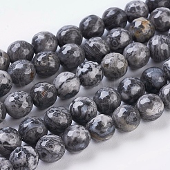 Камень натуральная карта / камень пикассо / пряди яшмы&nbsp;G-G099-8mm-27