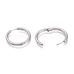 Серьги-кольца Huggie Hoop из нержавеющей стали 201&nbsp;LS-EJEW-O095-05-13