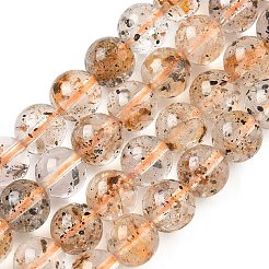 Нити натуральных алмазных бусин херкимер&nbsp;G-Z115-C03-6mm