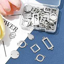 64 шт. 8 стиля геометрических звеньев/соединителей из нержавеющей стали 304&nbsp;STAS-FS0002-02