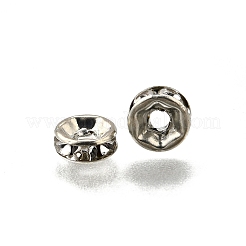 Железный сорт а кристалл горный хрусталь разделительные бусины&nbsp;RB-A010-6MM-N