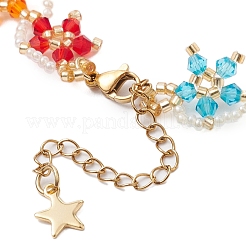 Стекло бисер браслеты&nbsp;BJEW-MZ00113-02