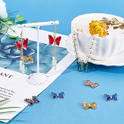 12 шт. 6-х цветные золотистые латунные подвески&nbsp;KK-CA0001-72