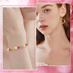 120 шт. 4-х цветные резные бусины из синтетического коралла&nbsp;CORA-PA0001-02