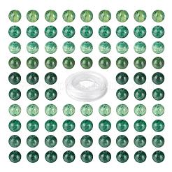 100шт 8мм натуральный африканский нефрит бусины круглые бусины&nbsp;DIY-LS0002-46