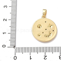 Латунные микро проложить кубического циркония подвески&nbsp;KK-P334-24G-01