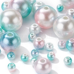 497шт 5 стиля радуги абс пластик имитация жемчуга&nbsp;OACR-YW0001-09B