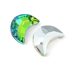 4шт 4 цвета подвески из гальванического стекла&nbsp;EGLA-YW0001-58