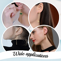 10 шт. латунная фурнитура для сережек-гвоздиков с петлей&nbsp;KK-BBC0004-07