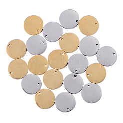 20 шт. 2 цвета 304 нержавеющая сталь штамповка пустые бирки подвески&nbsp;STAS-CJ0001-155