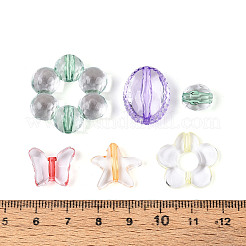 Окрашенных прозрачных бусин акриловые&nbsp;TACR-T028-70