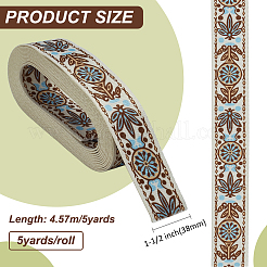 Лента из полиэстера в этническом стиле&nbsp;OCOR-WH0101-107C