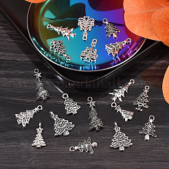 100 шт. 10 стиля подвески из сплава в тибетском стиле&nbsp;TIBEP-CJ0001-40