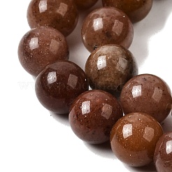 Естественно фиолетовый авантюрин круглый шарик нити&nbsp;LS-G-E334-8mm-21