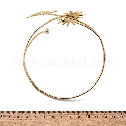 Браслеты-манжеты из нержавеющей стали 304 для женщин&nbsp;BJEW-B152-01G-A