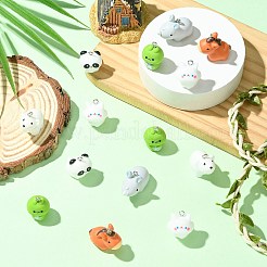 24шт 6 стиля непрозрачные подвески из смолы&nbsp;FIND-CJ0004-89