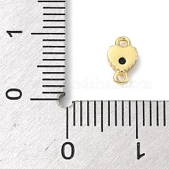 Подвески-сердечки с кубическим цирконием из латуни&nbsp;KK-G548-18G