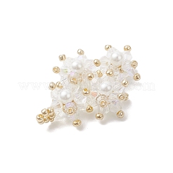 Подвески из имитированного австрийского хрусталя и стеклянных бусин&nbsp;PALLOY-MZ01060-02