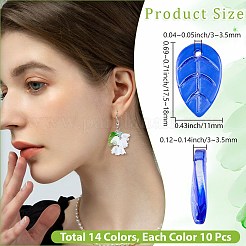 140шт 14 цвета стеклянные подвески&nbsp;GLAA-PA0001-22