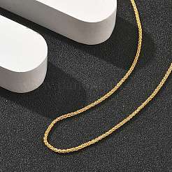 Латунные цепочки из пшеницы ожерелья для женщин&nbsp;NJEW-D302-24G