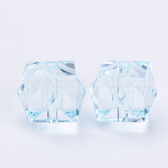 Прозрачные акриловые бусины&nbsp;X-TACR-Q259-8mm-V38