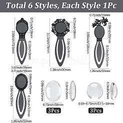 6 шт. 6 стиля цинковый сплав закладки поиск&nbsp;FIND-SC0015-26