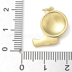 Подвески из латуни с эмалью в стойку&nbsp;KK-K392-18B-01