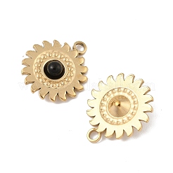 Подвески из натурального черного оникса (окрашенные и нагретые)&nbsp;STAS-P380-12G