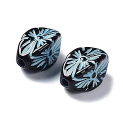 Черные непрозрачные акриловые бусины&nbsp;OACR-G016-29A