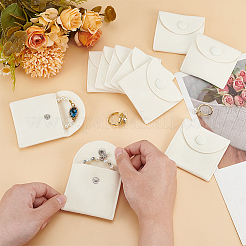 Квадратные бархатные пакеты для ювелирных изделий&nbsp;LS-ABAG-WH0035-055A-03