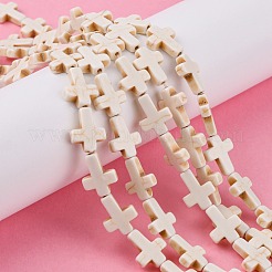 Синтетических нитей бирюзовые бусы&nbsp;TURQ-G112-12x16mm-06