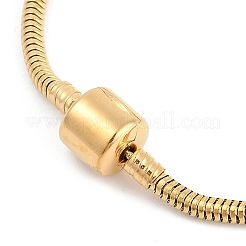 Браслеты-змейки из нержавеющей стали 304 для женщин и мужчин&nbsp;BJEW-M052-01G