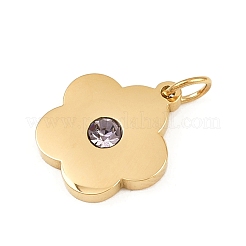 Подвески из нержавеющей стали 304 со стразами&nbsp;STAS-K307-04G