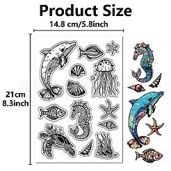 ПВХ пластиковые прозрачные штампы&nbsp;DIY-WH20051-006