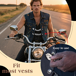 4 шт. пряжек из искусственной кожи и сплава&nbsp;AJEW-FG0005-40