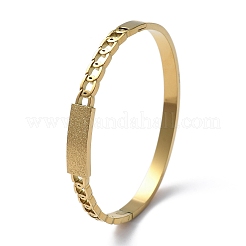 Ионное покрытие (ip) 304 нержавеющая сталь шарнирные браслеты для женщин&nbsp;BJEW-A011-21G
