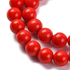 Синтетических нитей бирюзовые бусы&nbsp;G-L605-G01-01B