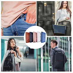 5 шт. 5-х цветный чехол для очков из искусственной кожи&nbsp;AJEW-CN0002-14