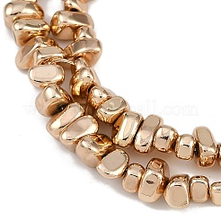 Гальванические нити из синтетических немагнитных гематитовых бусин&nbsp;G-I364-B01-LG