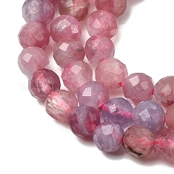 Натуральный розовый турмалин бисер нитей&nbsp;G-N342-33C