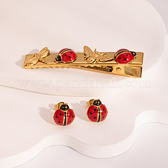 Комплекты из заколок для волос и серег-гвоздиков 