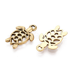 Текстурированные подвески из нержавеющей стали 304 в виде черепахи&nbsp;STAS-T072-55G