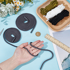 8 шт. сменные шнуры из полиэстера 4 цветов&nbsp;AJEW-BC0009-08