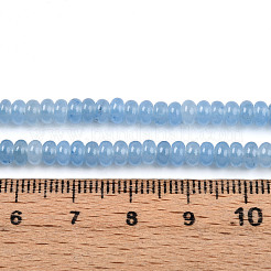 Окрашенные природные белый нефрит бисер пряди&nbsp;X-G-T139-57A-05