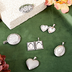 6 шт. 6 стиля подвески-медальоны из нержавеющей стали 316&nbsp;STAS-TA0003-24