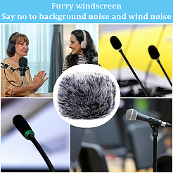 Чехлы для микрофонов из полиэфирной шерсти&nbsp;DIY-WH20007-277A-01